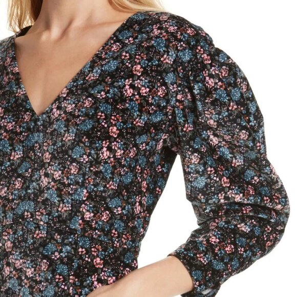 REBECCA TAYLOR La Vie Lisette Velvetten Dress Size S NWT $325 - Picture 4 of 6